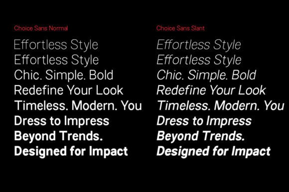 Choice Sans Family Font - Preview 2