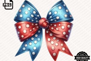 Coquette Bow PNG 4th of July USA Clipart Graphic by Simo Creative ...