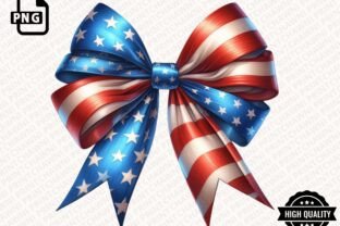 Coquette Bow PNG 4th of July USA Clipart Graphic by Simo Creative ...