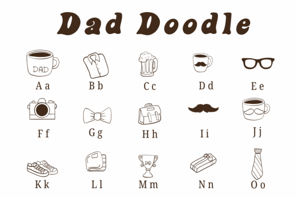 Dad Doodle Font - Preview 1