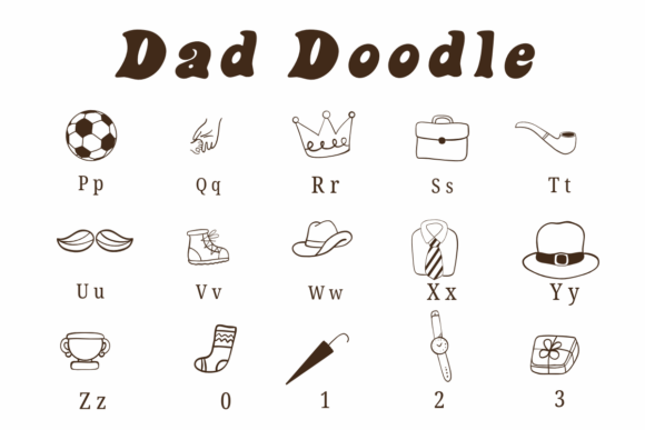 Dad Doodle Font - Preview 2