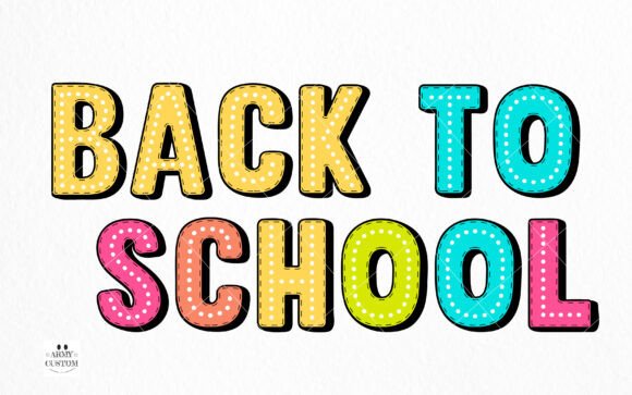 Dotted 3d Rainbow Font - Preview 1