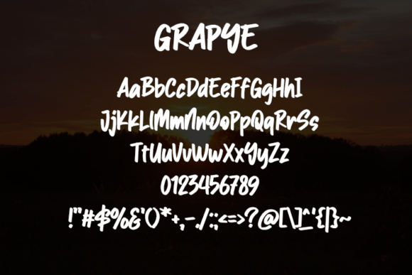 Grapye Font - Preview 1