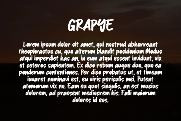 Grapye Font - Preview 2