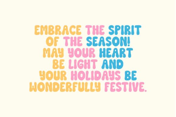 Greeting Festive Font PNG with transparent background - Preview 2