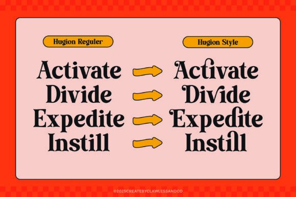 Hugion Font PNG with transparent background - Preview 2