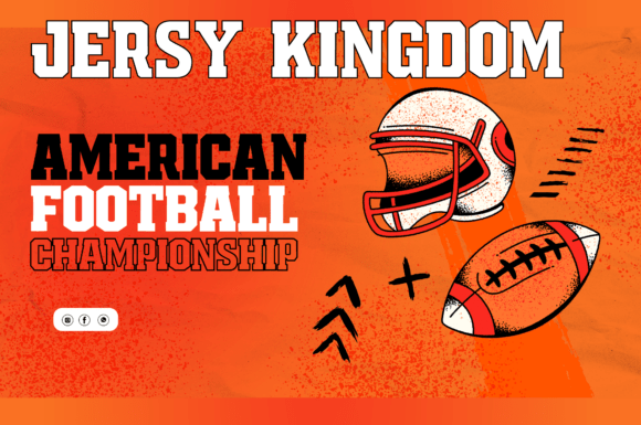 Jersey Kingdom Font PNG with transparent background - Preview 1