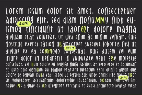 Kasstengels Font PNG with transparent background - Preview 3