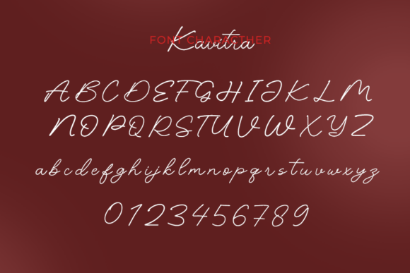 Kavitra Font PNG with transparent background - Preview 1