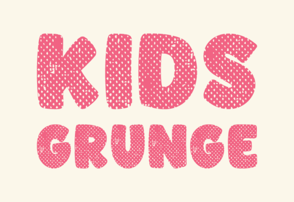Kids Grunge Font - Preview 1