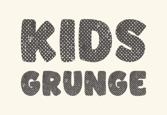 Kids Grunge Font - Preview 2