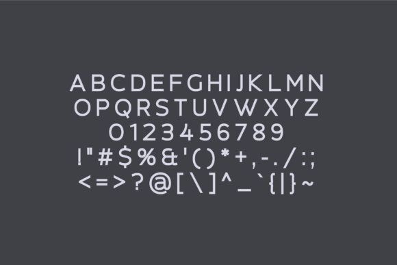 Letterflux Font PNG with transparent background - Preview 1