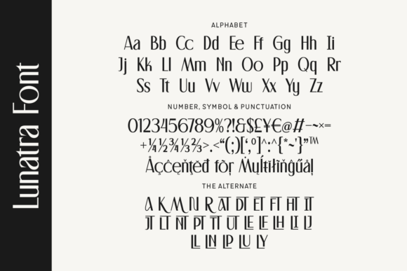 Lunatra Font PNG with transparent background - Preview 2
