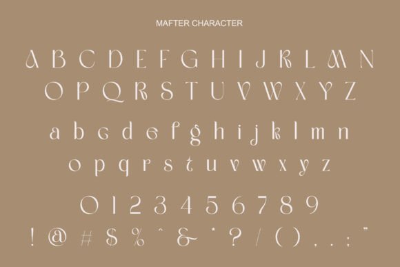 Mafter Font PNG with transparent background - Preview 5