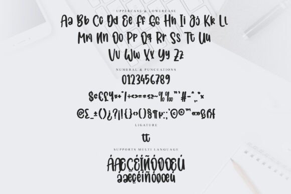 Magnolia Handwriting Font PNG with transparent background - Preview 5