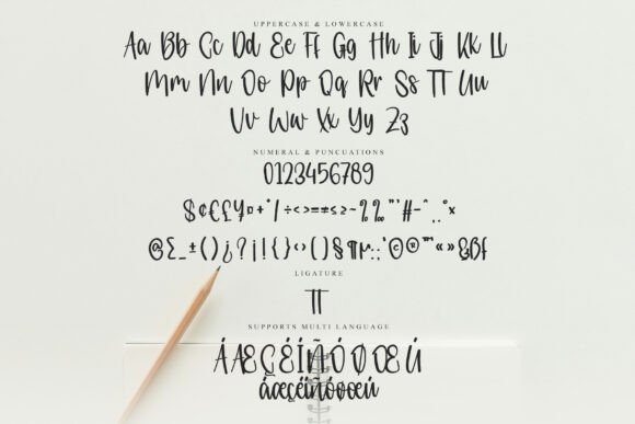 Magnolia Signature Font PNG with transparent background - Preview 5