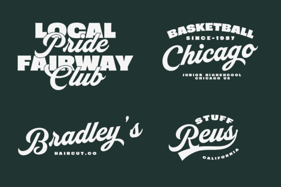 Nineties Party Club Font PNG with transparent background - Preview 3