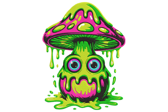 Psychedelic Mushroom Monster