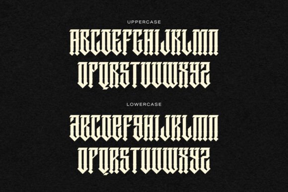 Raven Blades Font PNG with transparent background - Preview 3