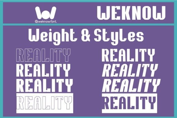 Reality Font PNG with transparent background - Preview 6