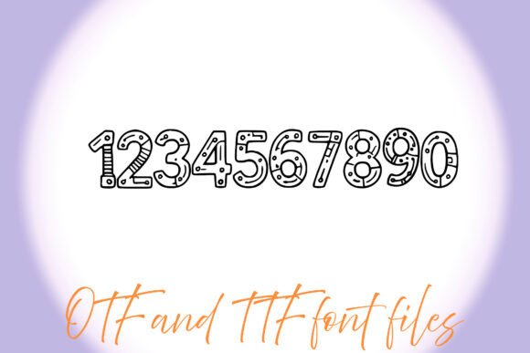 Robot Parts Font PNG with transparent background - Preview 2