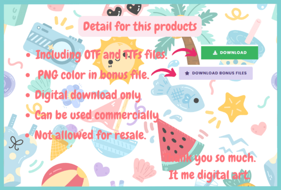 Silly Goose Summer Font PNG with transparent background - Preview 6