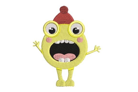 Surprised Yellow Winter Monster