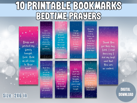 Bedtime Prayers Bookmark Set