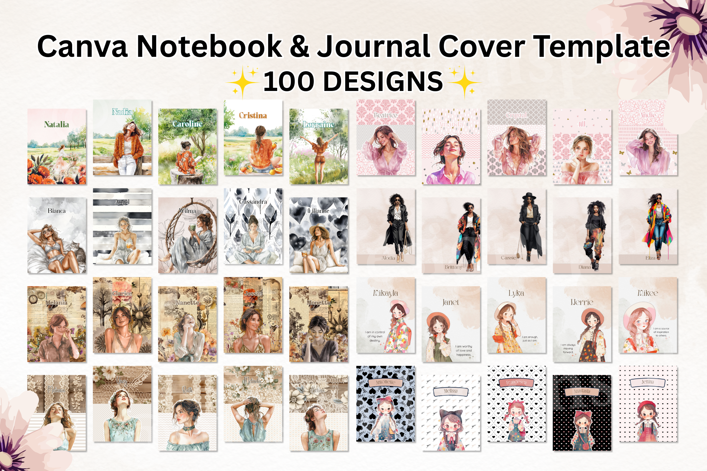 Canva Template Notebook Cover