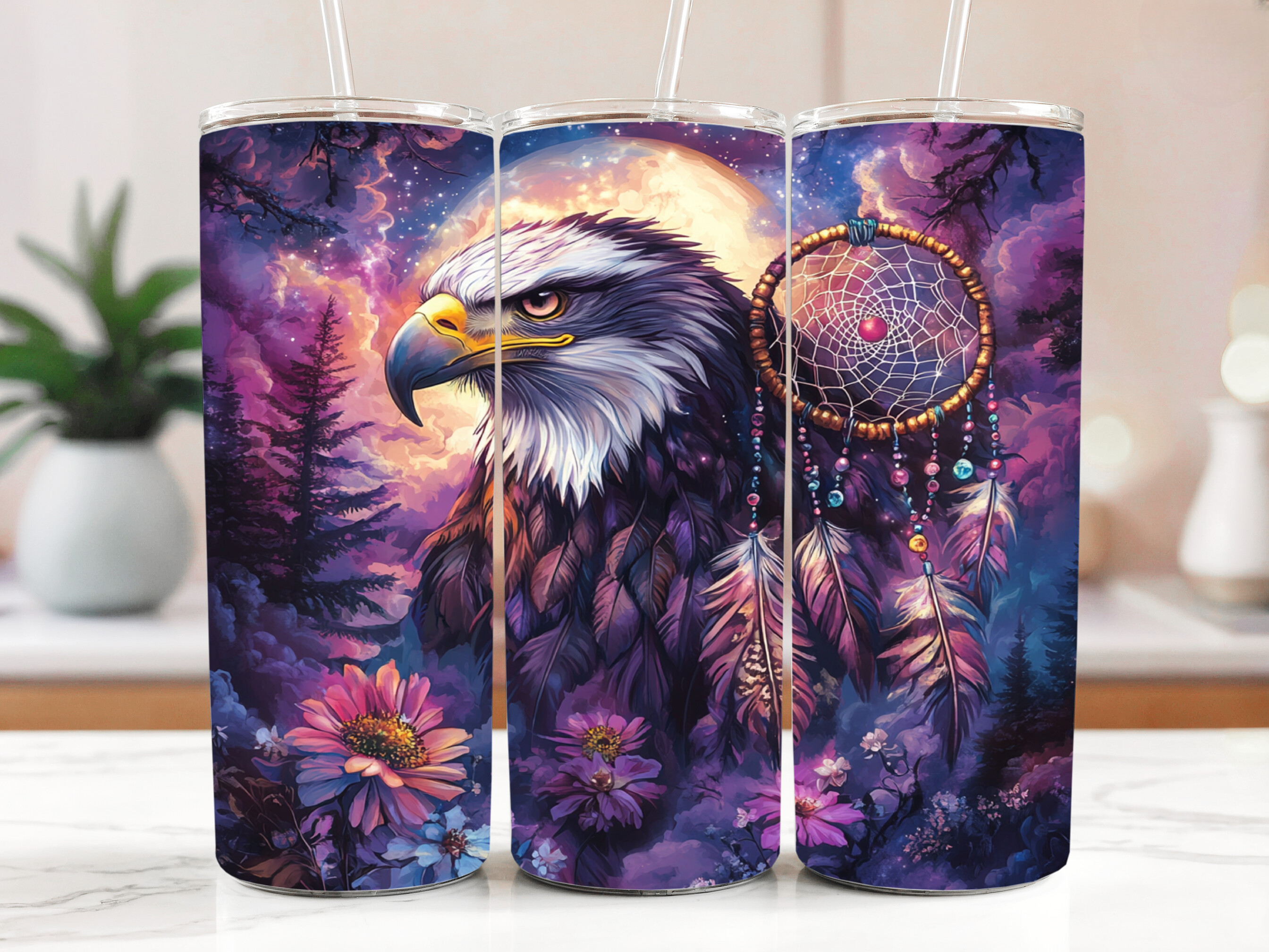 Eagle Dreamcatcher Tumbler Boho Png Graphic by KDP Roadmap · Creative ...