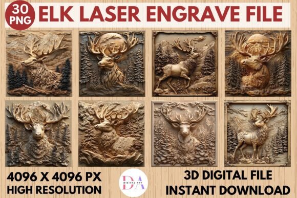 Simple Engrave File 3D Laser Engraving File Mega Bundle Bundle · Creative Fabrica