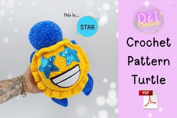 Emoji Turtle Crochet Pattern Amigurumi