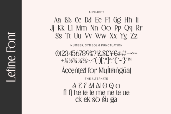 Lefine Font PNG with transparent background - Preview 2