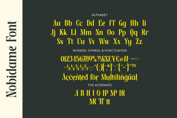 Nobidame Font PNG with transparent background - Preview 3