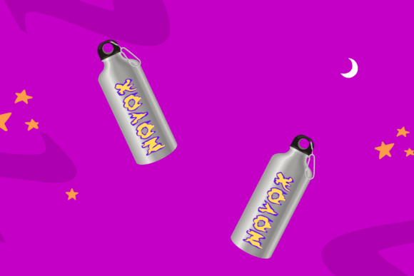Novox Melted Font PNG with transparent background - Preview 4