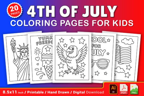 4th of July Coloring Pages