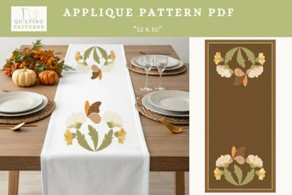 Applique Pattern "Autumn Flowers"
