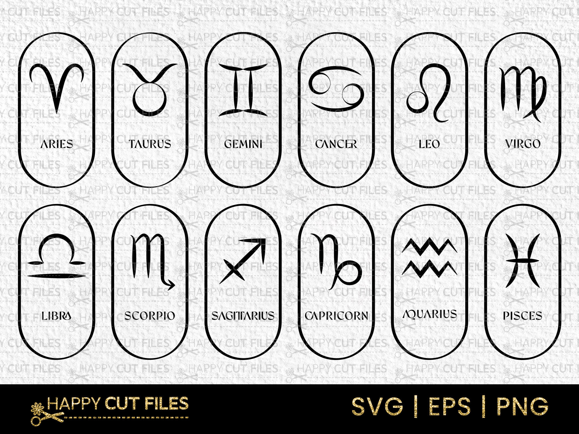 Boho Zodiac Sign Horoscope Astrology Svg