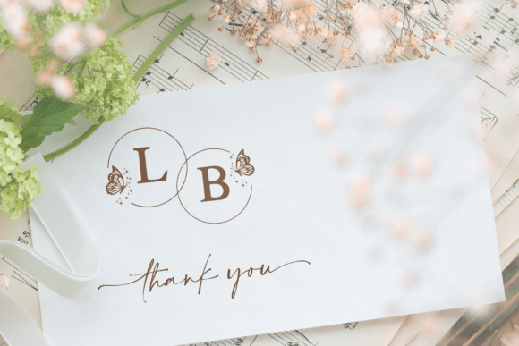 Butterfly Wink Monogram Font - Preview 6
