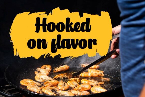 Chunky Shrimp Font PNG with transparent background - Preview 2