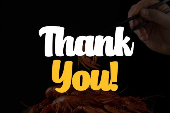 Chunky Shrimp Font PNG with transparent background - Preview 6