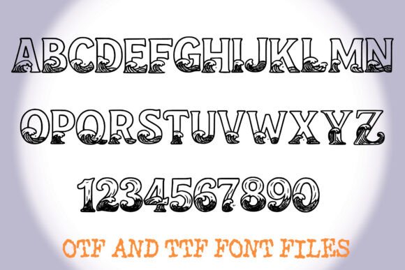 Coastal Waves Font - Preview 1