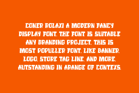 Coner Rolaxi Font - Preview 1