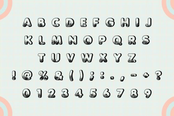 Doodle Chalk Font - Preview 4