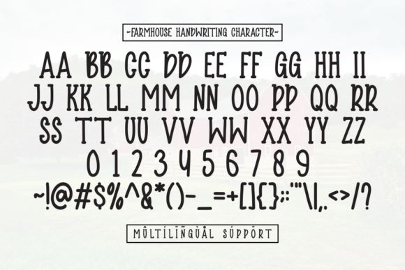 Farmhouse Handwriting Font - Preview 1