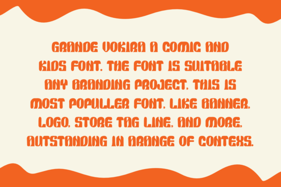 Grande Vokira Font PNG with transparent background - Preview 1