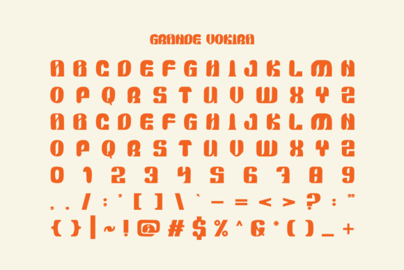 Grande Vokira Font PNG with transparent background - Preview 2