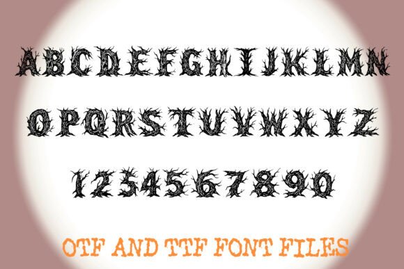 Haunted Trees Font - Preview 1