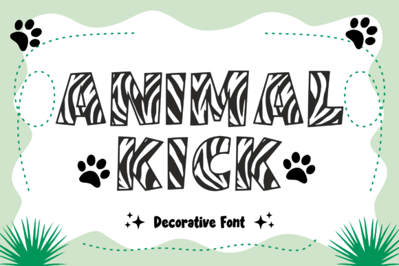 King Zebra Font PNG with transparent background - Preview 1