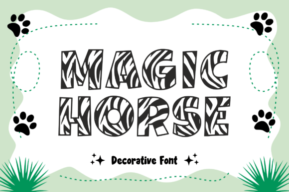 King Zebra Font PNG with transparent background - Preview 2